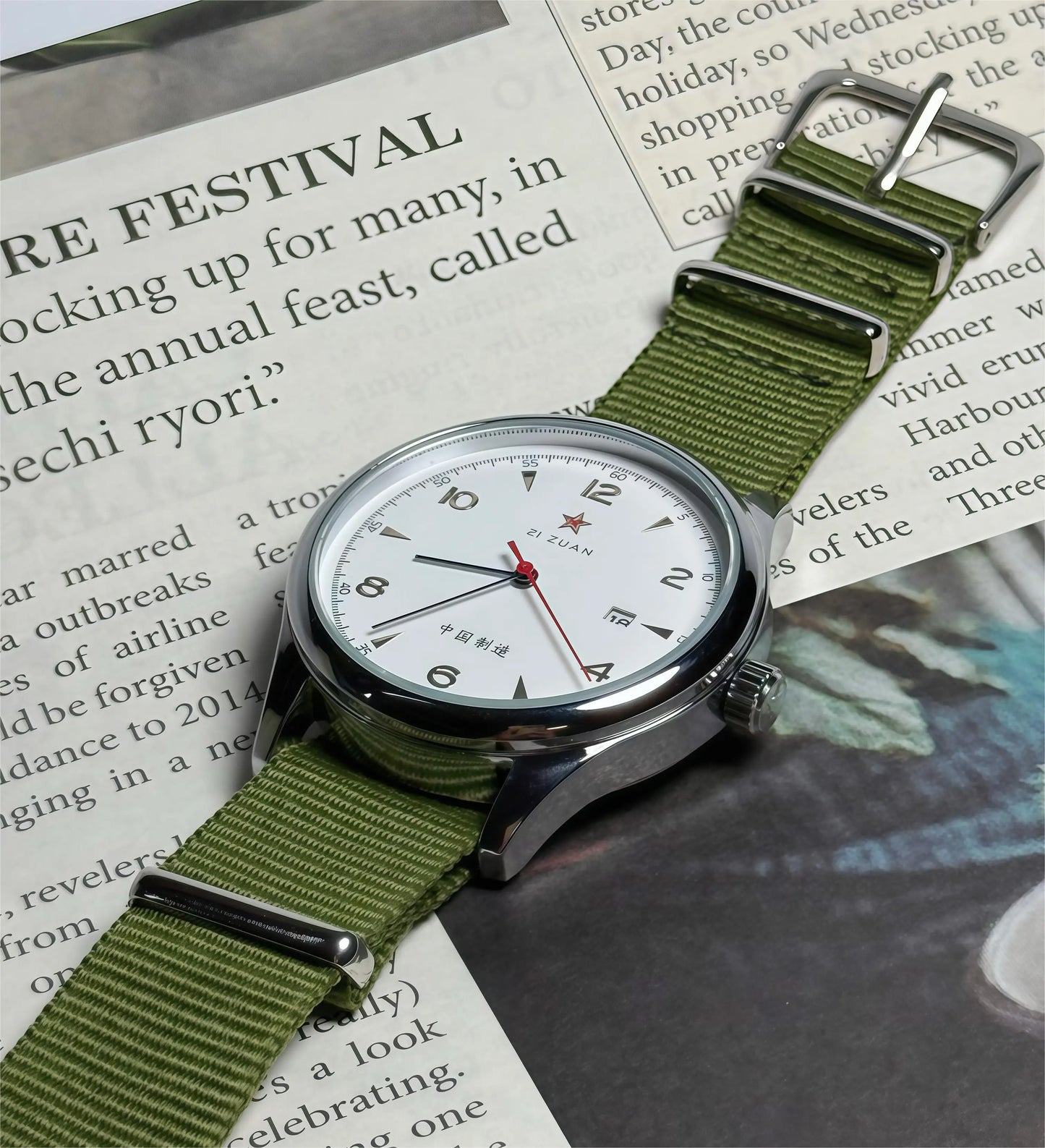 Pilot Watch 41mm Mesh Strap Stainless Steel Classic