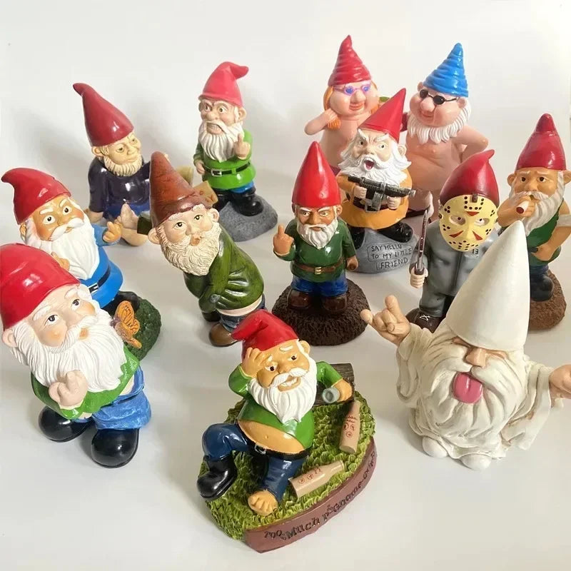 Ornamenti Natalizi Statue Nani da Giardino Gnomi Cartone Animato Set da 1 a 2 Pezzi Idea Regalo Decorazione Festiva 2026