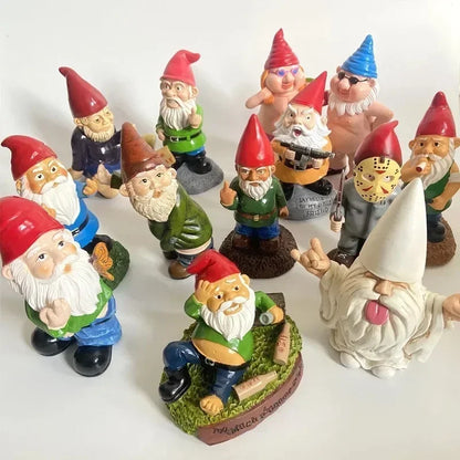Ornamenti Natalizi Statue Nani da Giardino Gnomi Cartone Animato Set da 1 a 2 Pezzi Idea Regalo Decorazione Festiva 2026