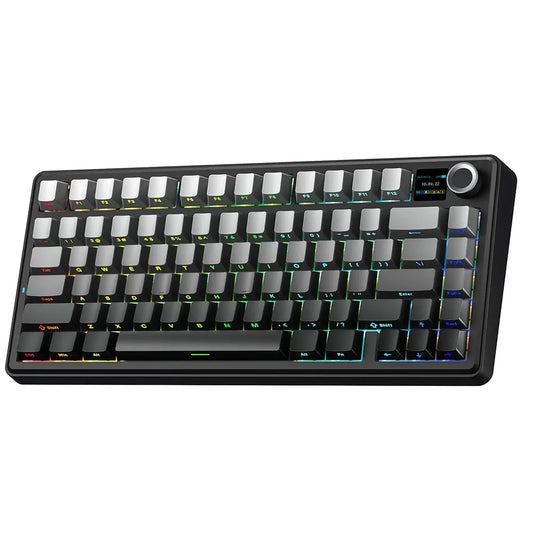 Teclado mecánico para juegos 75% Hot Swap RGB TFT inalámbrico