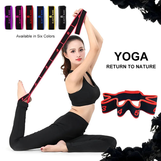 Elastic Resistance Band - Dance Yoga Stretching Belt for Pilates Fitness Equipment