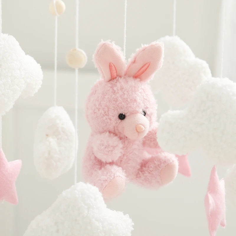 Baby Crib Mobile Wooden Nursery Newborn Sensory Toys