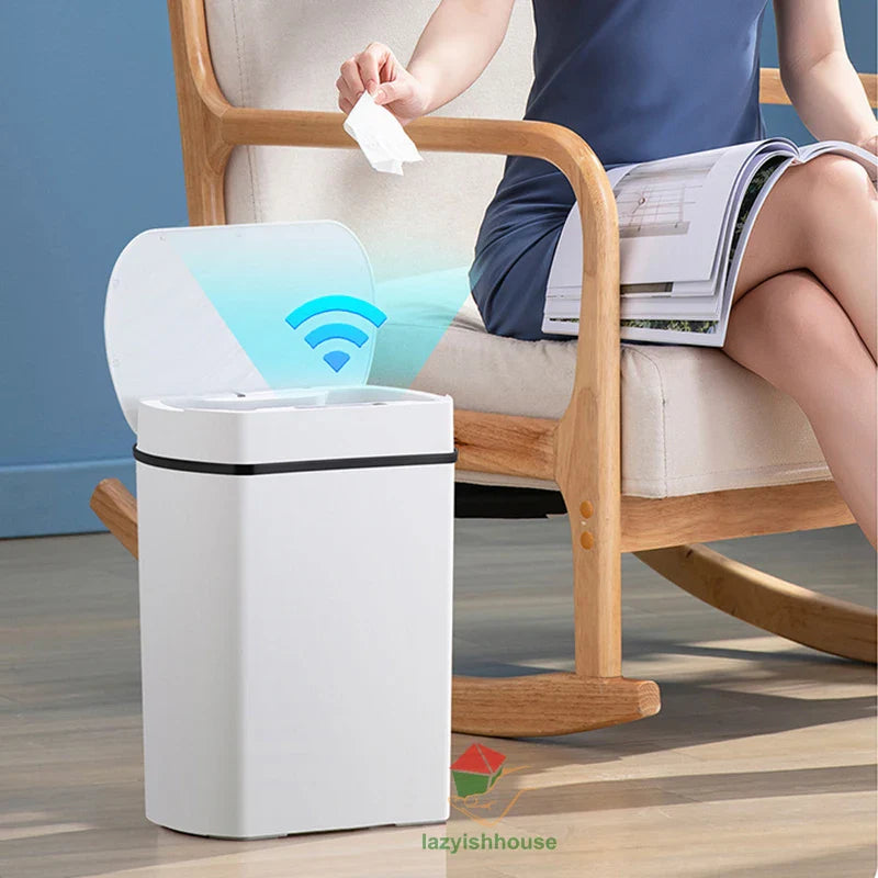 Smart Sensor Trash Can Rectangular Kitchen Bathroom