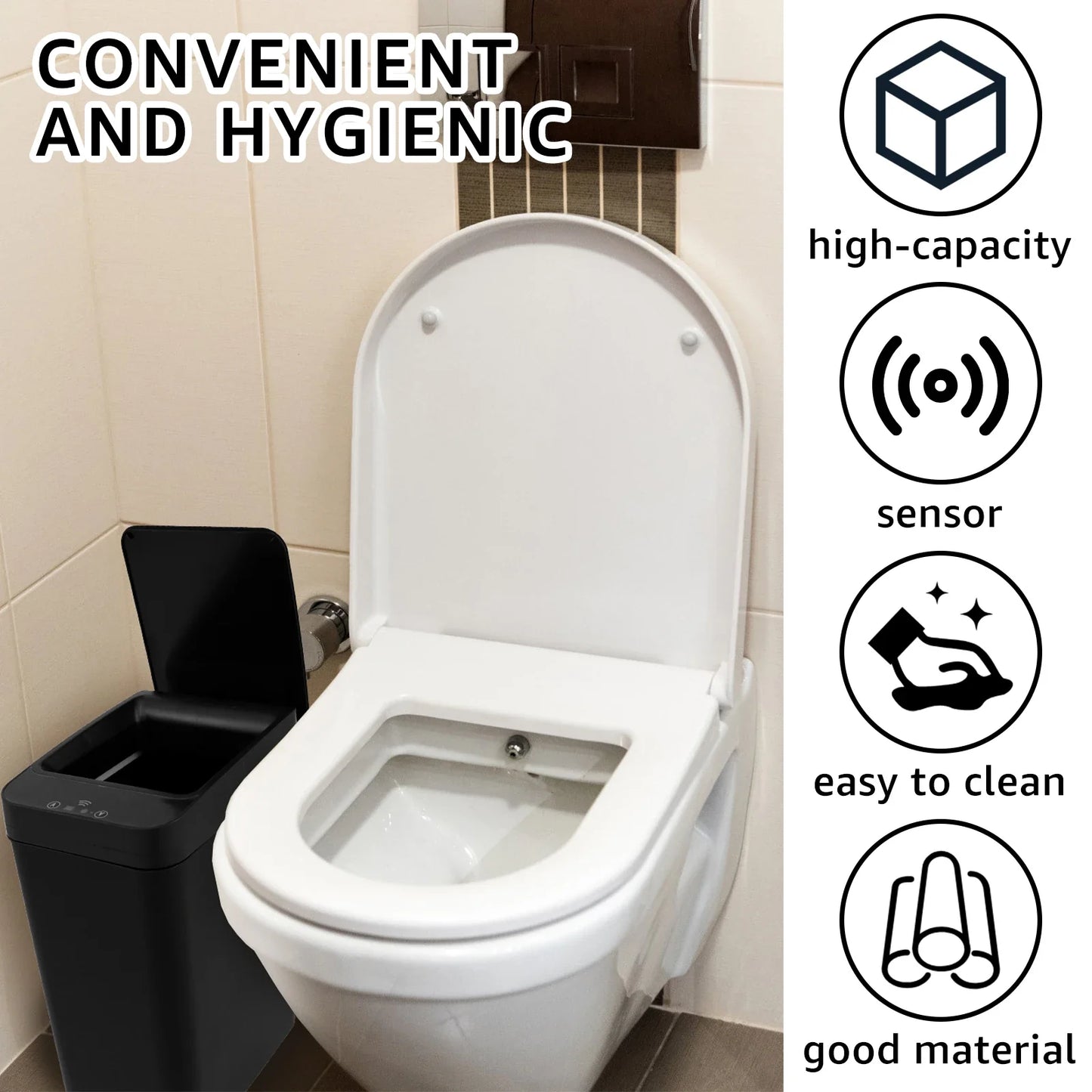 Touchless Automatic Trash Can 12L Sensor Kitchen