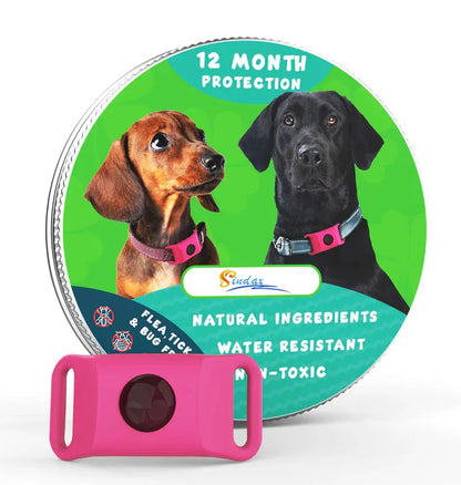 Natural Extract Pet Flea & Tick Repellent Collar Tag Dogs Cats All Seasons Safe Wearable