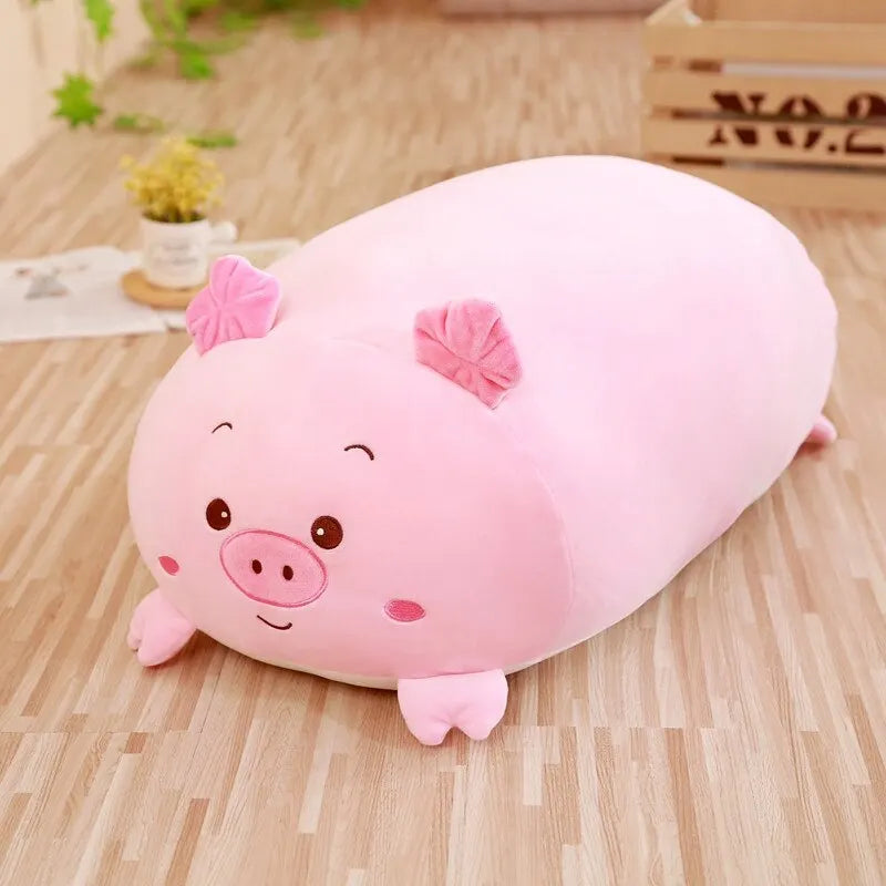 Cute Plush Animal Pillow - Soft 28cm (11 inch) Cat, Dog, Pig & Frog Stuffed Toys for Kids, Perfect Birthday Gift & Cuddly Home Decor