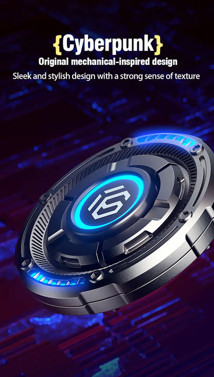 EDC Fidget Spinner Metal Luminous Push Card Coin Stress Toy