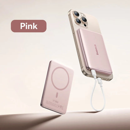 Ultra-Slim Magnetic Power Bank – Card-Sized 10000mAh PD 27W & 5000mAh PD 20W Wireless Charging 2026