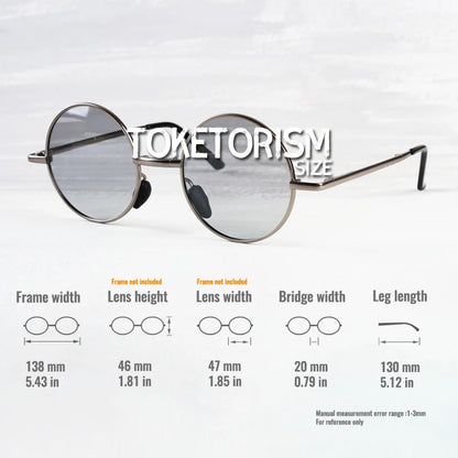 Photochromic Sunglasses Foldable Polarized Round Frame Summer 2026 Glare Reduction for Driving