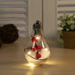 Transparent LED Christmas Ball Pendant Light Set 5pcs with Real Pine Cones - Festive Home Decor for Holiday Season, DIY Night Light Ornament