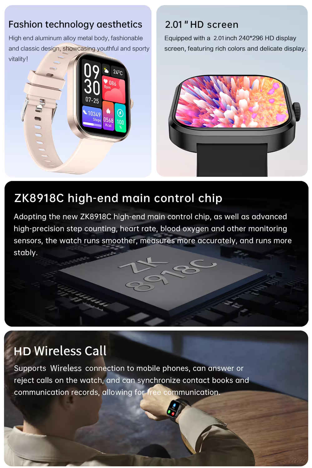 2025 Health Smartwatch BP+ECG+HRV+BG Monitor with SpO2, Heart Rate, Sleep & Fitness Tracking