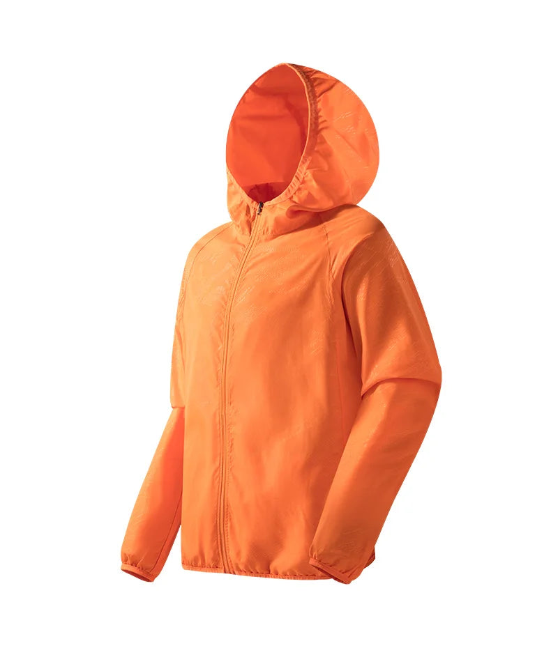 Chaqueta impermeable para hombre para senderismo - con capucha, de secado rápido, poliéster