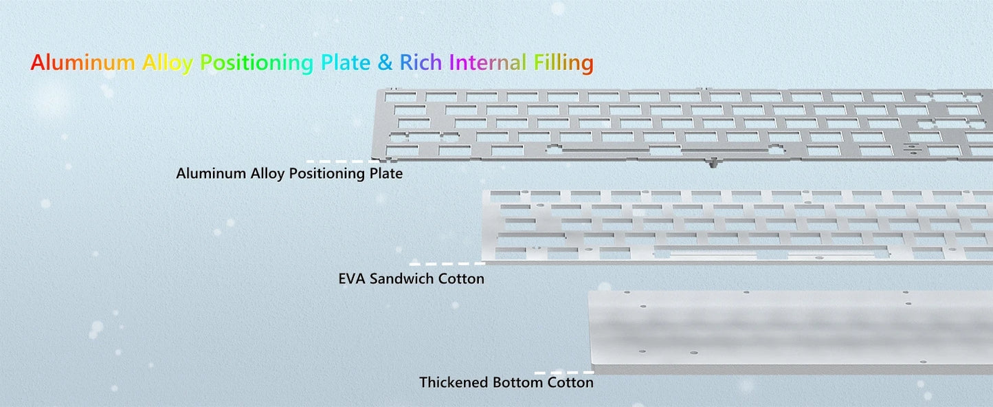 Tastiera meccanica 68 tasti effetto Hall RGB cablata compatta