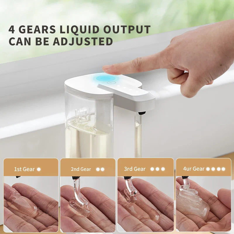 Automatisk sæbedispenser 500ml sensor køkken berøringsfri desinfektionsmiddel dispenser efterår 2025 hygiejnisk genopladelig