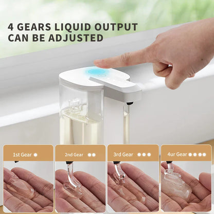 Automatisk sæbedispenser 500ml sensor køkken berøringsfri desinfektionsmiddel dispenser efterår 2025 hygiejnisk genopladelig
