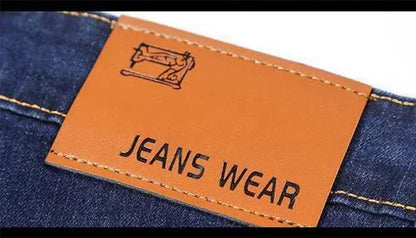 Oversized Relaxed Men's Jeans - High Waist, Stretch Denim