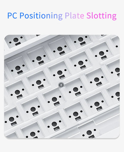 Teclado mecánico para juegos Bluetooth 75 por ciento con intercambio en caliente