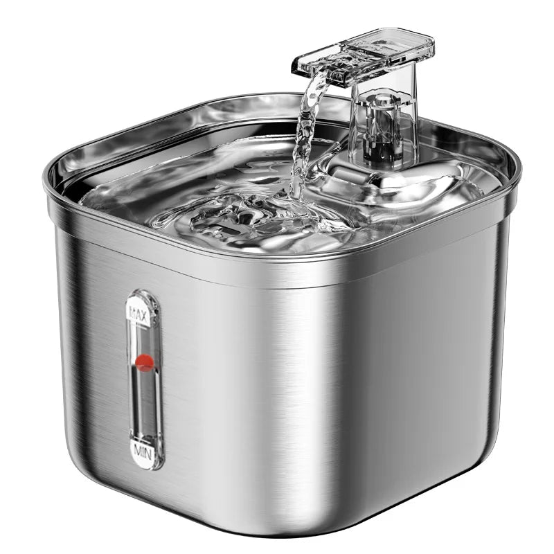 Stainless Steel Automatic Pet Water Dispenser with Intelligent Filtration for Cats and Dogs 2