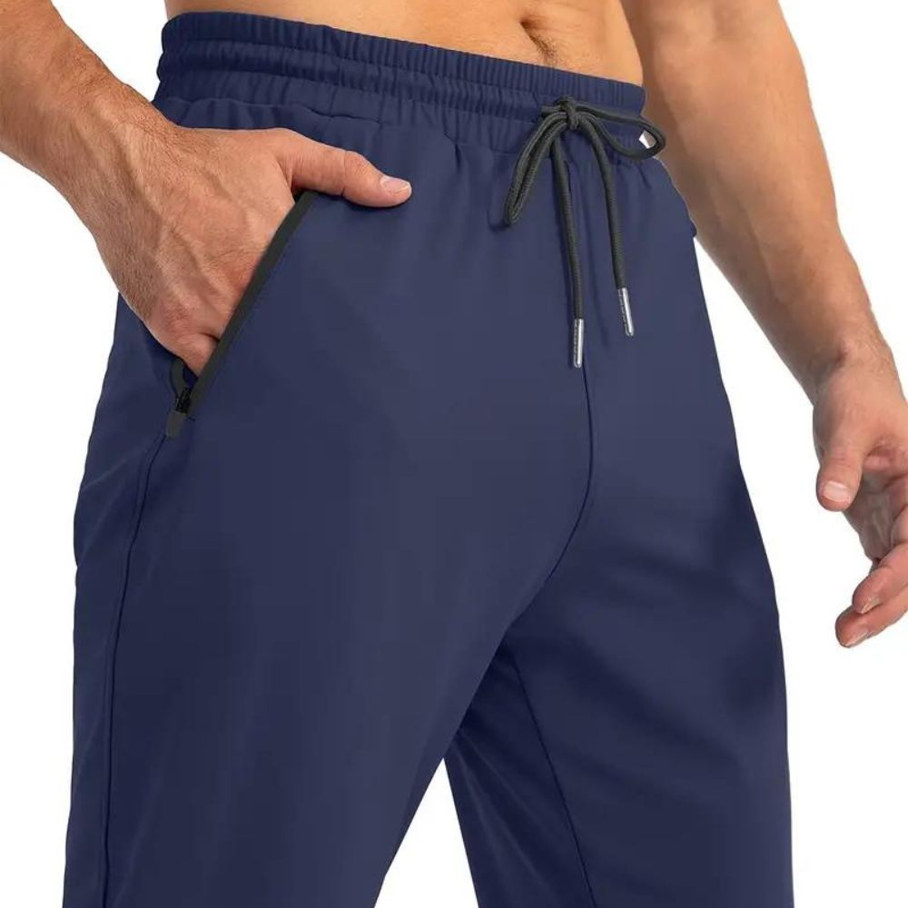 Stretchy men's joggers – breathable nylon, for training and lounging 1
