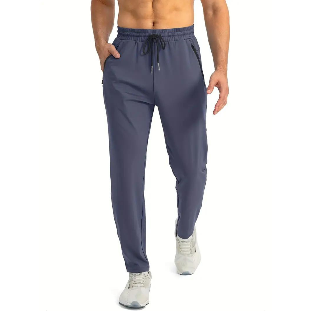 Stretchy men's joggers – breathable nylon, for training and lounging 10