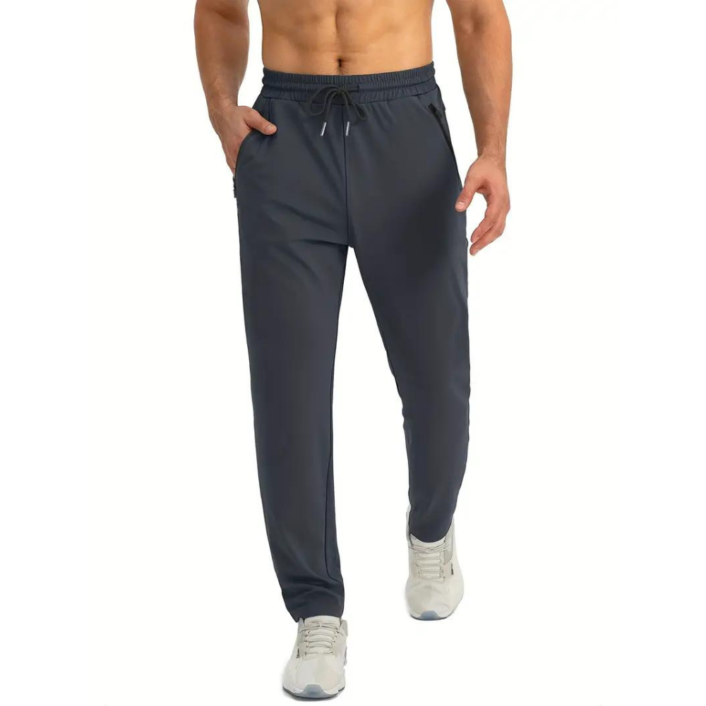 Stretchy men's joggers – breathable nylon, for training and lounging 9