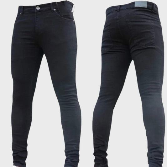 Stylish men's skinny jeans – timeless design, durable fabric, for summer 0