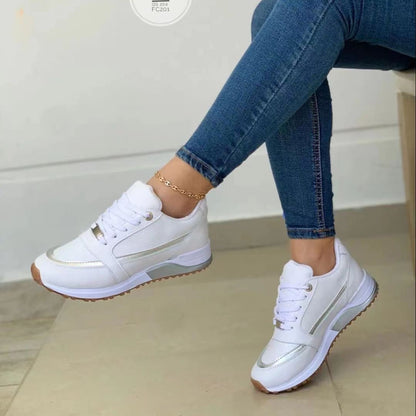 Supportive women's sneakers – stylish orthopedic design, soft materials, for everyday wear 0