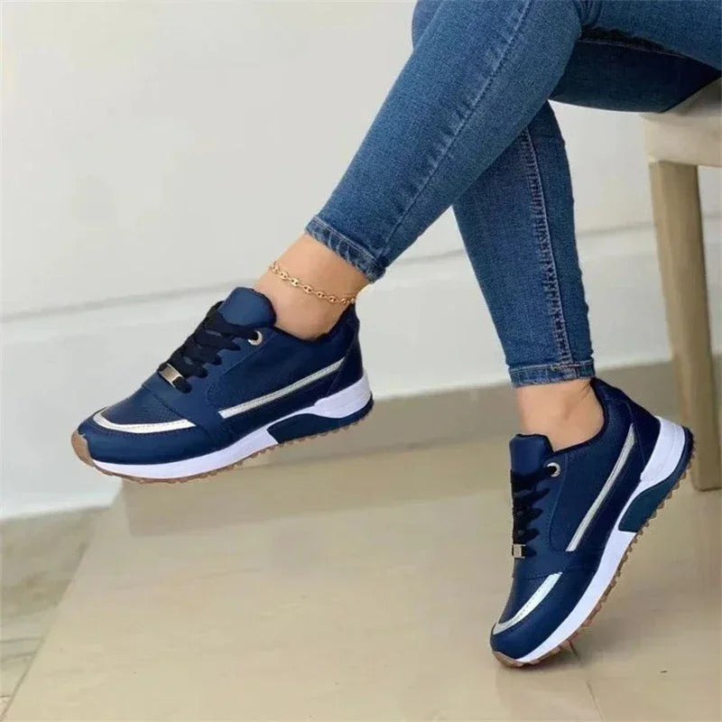 Supportive women's sneakers – stylish orthopedic design, soft materials, for everyday wear 3