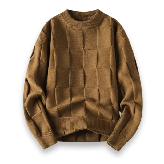 Soft Classic Men's Sweater - Crewneck, Cotton, Office Wear