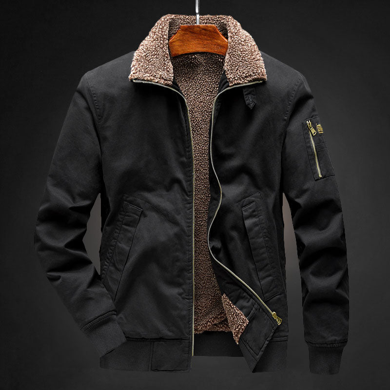 Chaqueta bomber aislante para hombre - Forrada con sherpa, para invierno