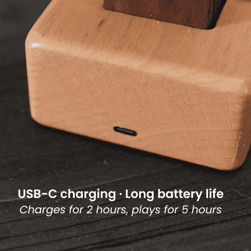 Autómata de Manta Raya de Manivela – Decoración de Madera para Alivio del Estrés