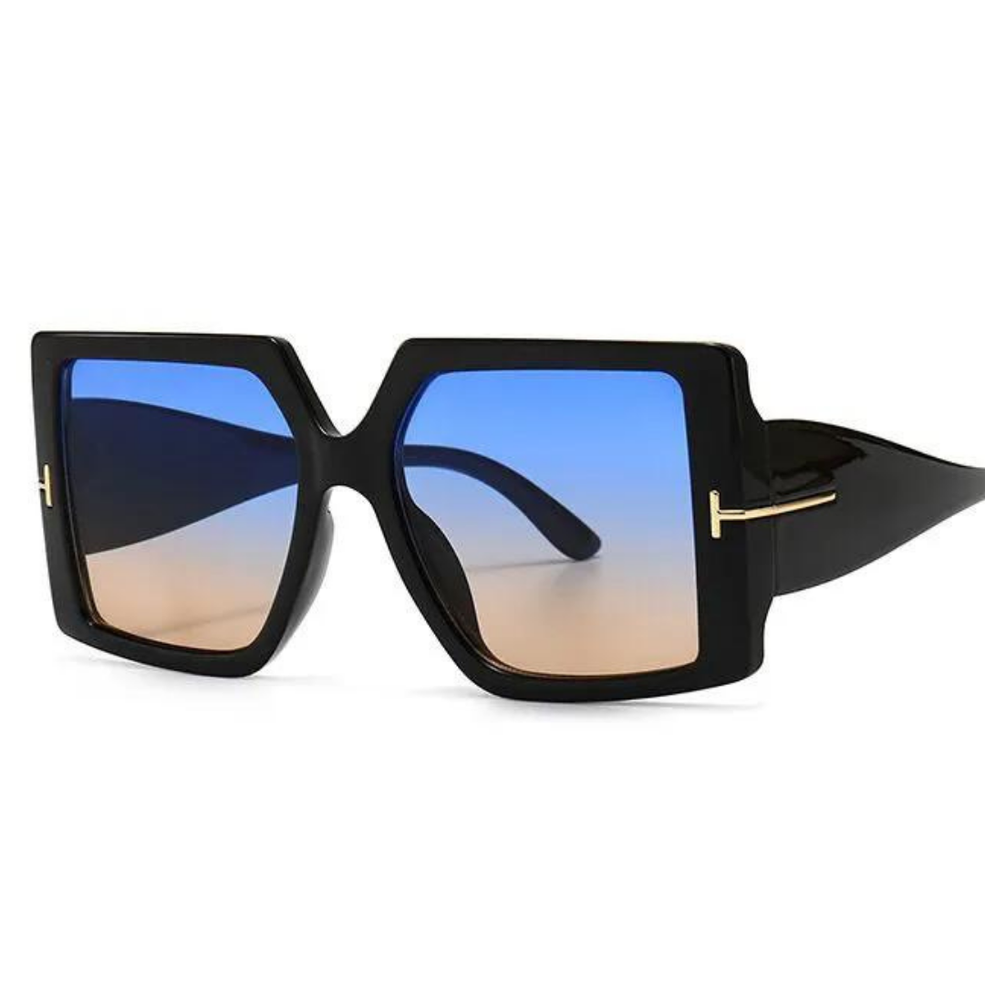 Übergroße und stilvolle Sonnenbrille für Damen – quadratisches Design, UV400-Schutz, für Sommer 2025 1