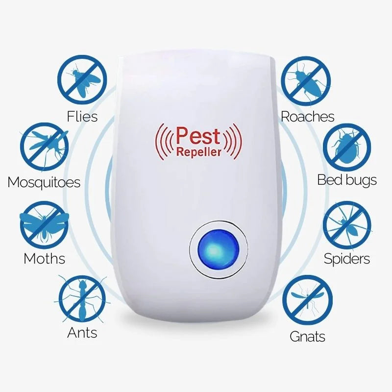 Ultrasonic Fly Repeller Silent Indoor Pest Control Safe