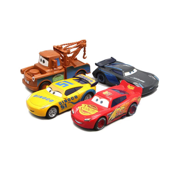 Disney Pixar Cars 3 Juego de juguetes de metal fundido a presión - 7 piezas Rayo McQueen y Jackson Storm Regalo para niños