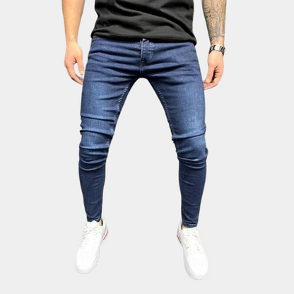 Versatile men's skinny jeans – classic fit, high-quality cotton, for summer 1