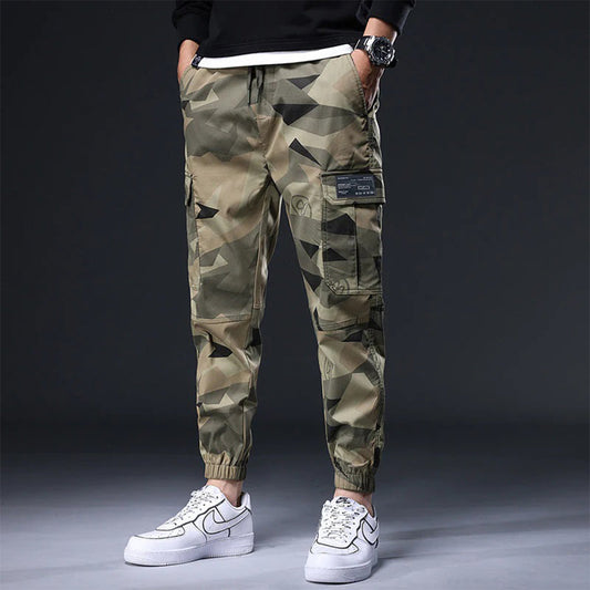 Versatile men's streetwear trousers – utility fit, breathable cotton, for casual outings 0