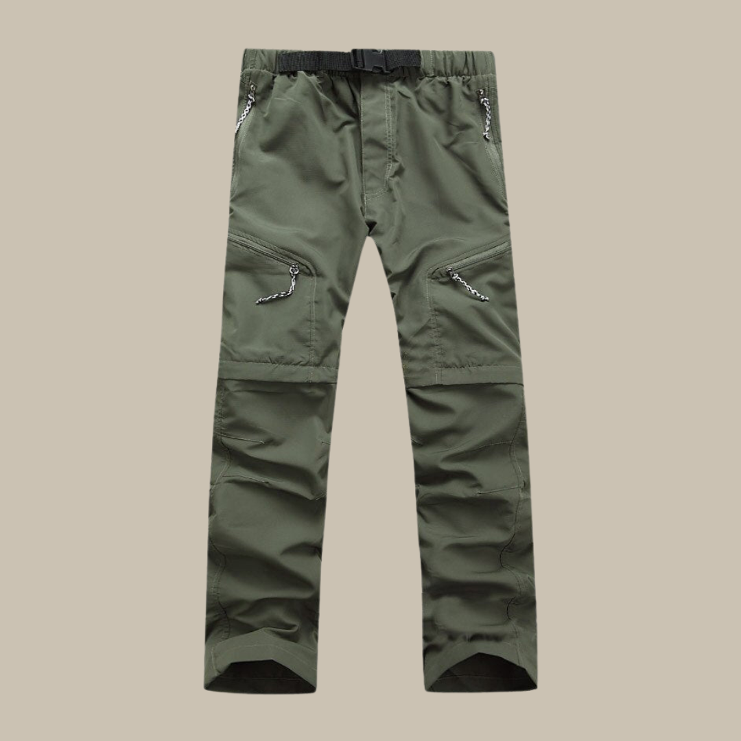 Versatile men's zip-off pants – breathable fabric, for outdoor adventures 2