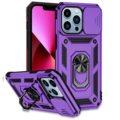 Magnetisk telefoncover robust ringfodstøtte Fall 2025