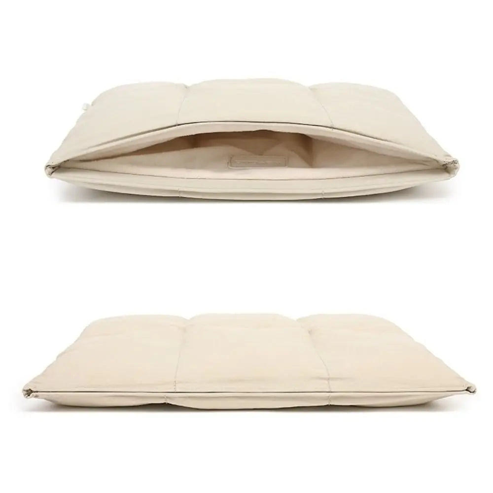 Water-Resistant Quilted Laptop Sleeve with Plush Padding and Shockproof Protection for 14-16 Inch Devices 4