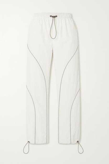 White Track Pants for Men, Comfortable Mens Sweatpants with Adjustable Waist and Pockets, Athletic Casual Wear-2