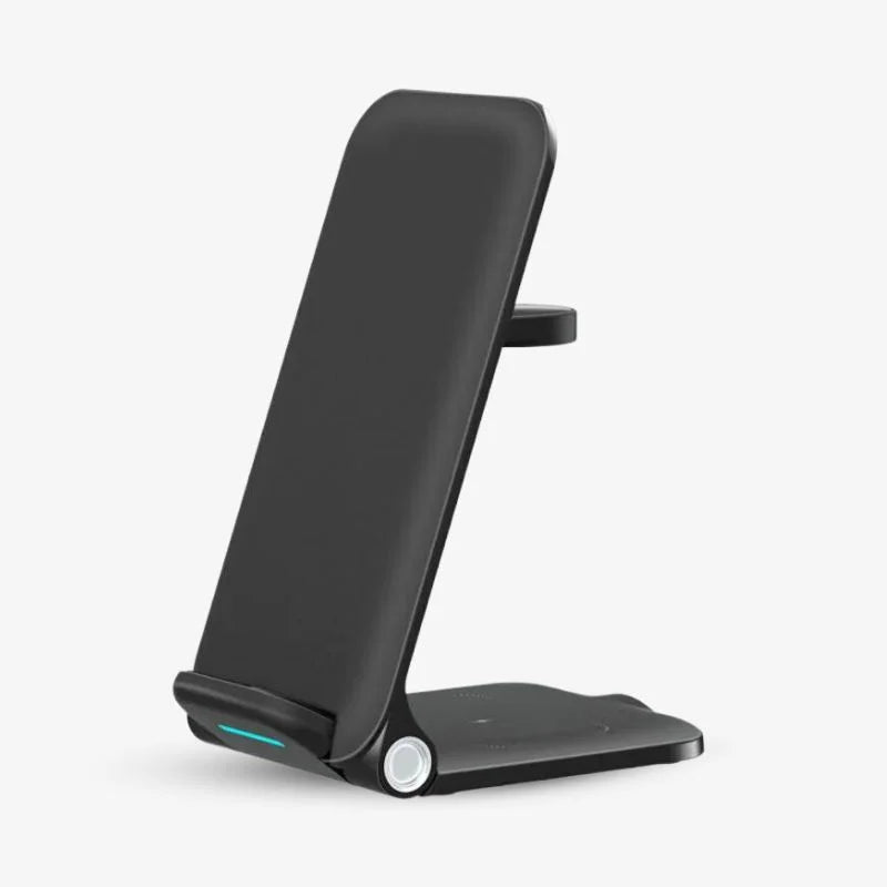Wireless Charging Stand Foldable Desk Charger Space Saving