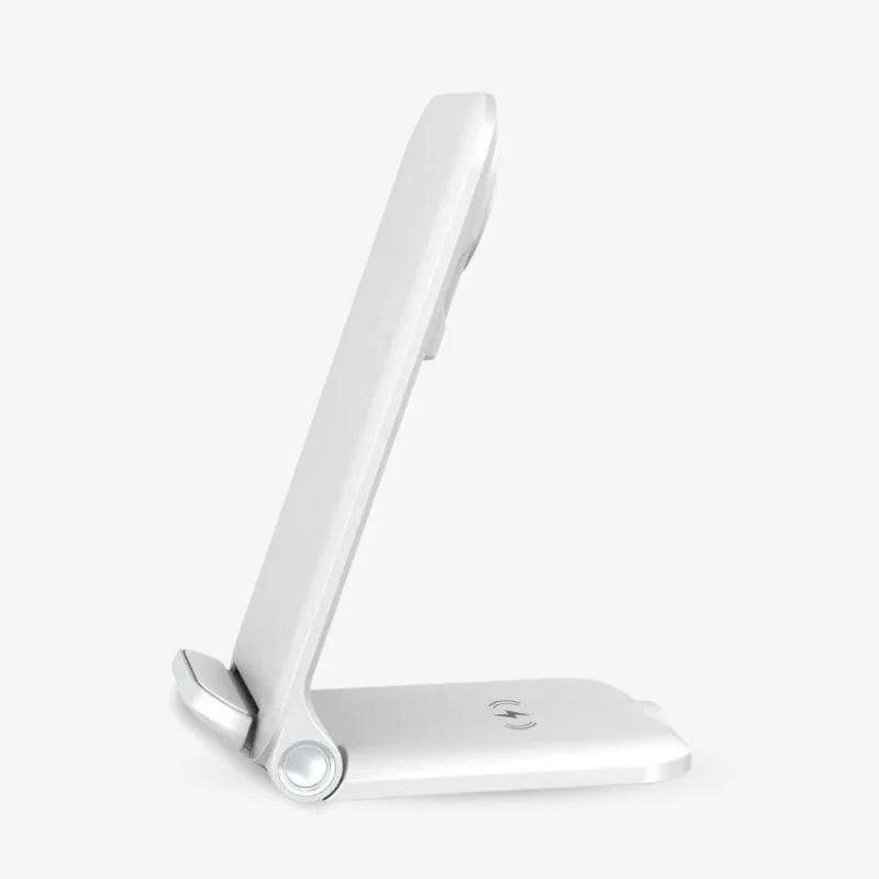 Wireless Charging Stand Foldable Desk Charger Space Saving