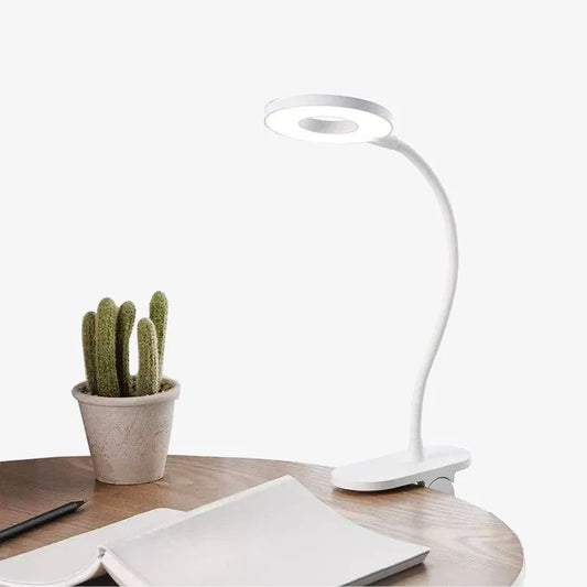 Wireless Desk Clip Lamp With Ring Light Soft Eye Care