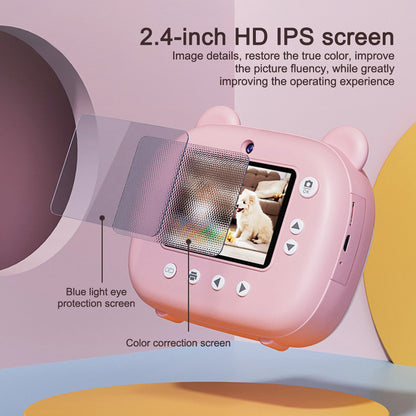 Kid Instant Print Camera - Fun Photography for Kids, Lightweight, Easy to Use, Black & White Prints