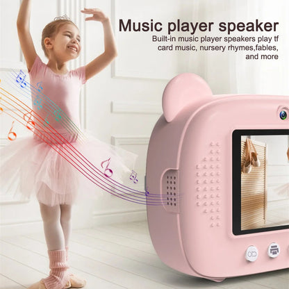 Kid Instant Print Camera - Fun Photography for Kids, Lightweight, Easy to Use, Black & White Prints