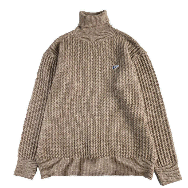 Oversized Unisex Sweater – Turtleneck, Knit, For Layering
