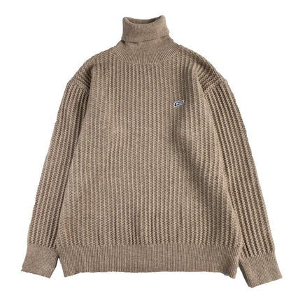 Oversized Unisex Sweater – Turtleneck, Knit, For Layering