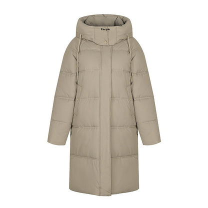 Geïsoleerde Dames Lange Pufferjas - Gewatteerde Winterjas met Capuchon