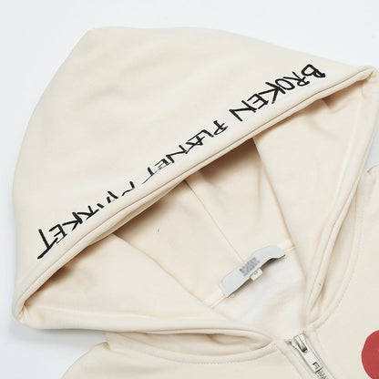 Oversized Men’s Hooded Cardigan - Zip, Cotton, Autumn