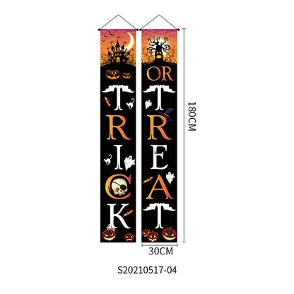Halloween Doorway Banners Pair Oxford Cloth 180x30cm